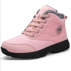 WEWEYA - Women's Snow Boots Fur Lined Booties Anti-Slip Ankle Boots Size9